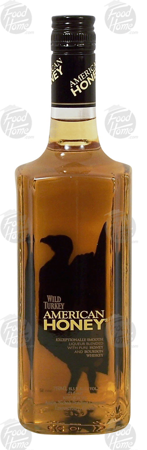 Wild Turkey American Honey liqueur blended with honey and bourbon whiskey, 35.5% alc. by vol. Full-Size Picture